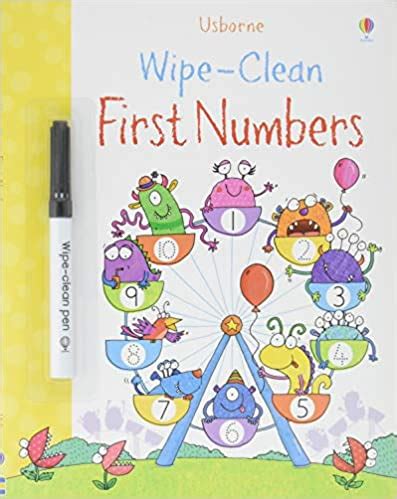 First Numbers - Wipe and Clean - Paperback | Usborne – Krazy Caterpillar