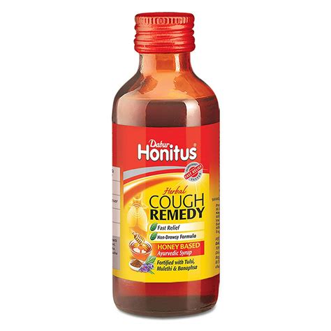 Buy Dabur Honitus Herbal Cough Remedy Syrup, 100 ml | 19 Minutes ...
