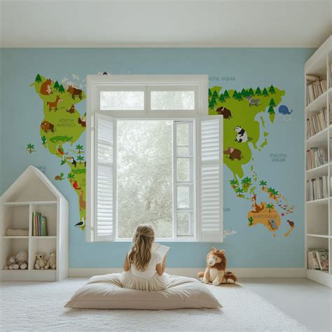 High Resolution Kids World Map 的图像结果
