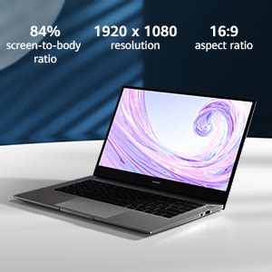 Huawei MateBook D 14 Laptop, Full View 1080P FHD Ultrabook PC- (Intel ...