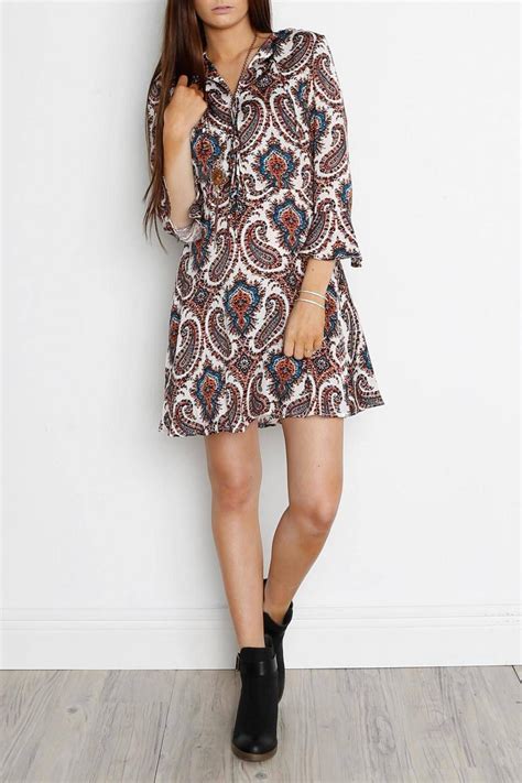Shoptiques Product: Boho Paisley Passion - main | Boho chic fashion, Printed mini dress, Mini dress