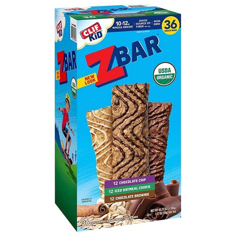 Clif Bar Kid Z-Bar, Whole Grain Granola Bars, 36 Ct, Soft-Baked Snack ...