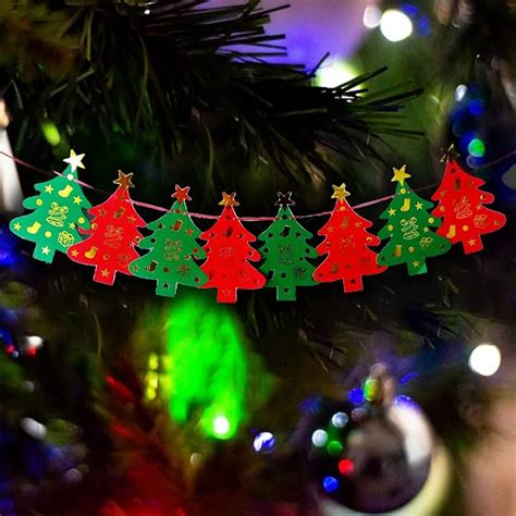 Buy CraftVatika Christmas Decorations, Hanging Christmas Tree Paper ...