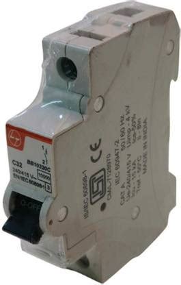 LARSEN AND TOUBRO Exora 32A Single Pole MCB Electrical Fuse Price in ...
