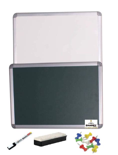Sharry Designs Notice Board + Whiteboard Reversible Green Nova 2' Foot ...
