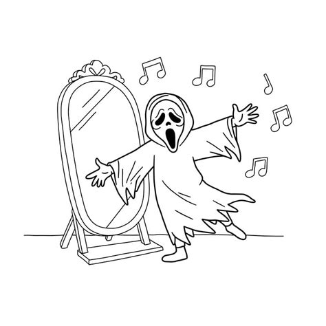 Ghostface coloring pages - ColoringLib