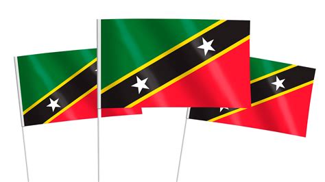 Saint Kitts and Nevis Handwaving Flags - Hampshire Flag Company