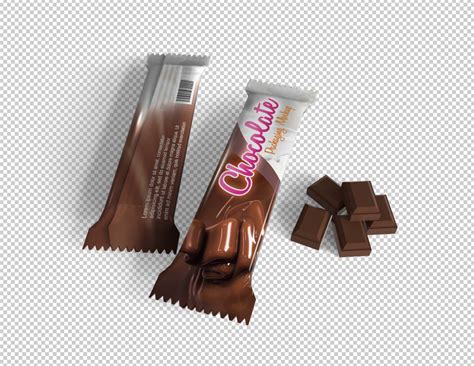 Free Chocolate Bar Packaging Mockup (PSD)