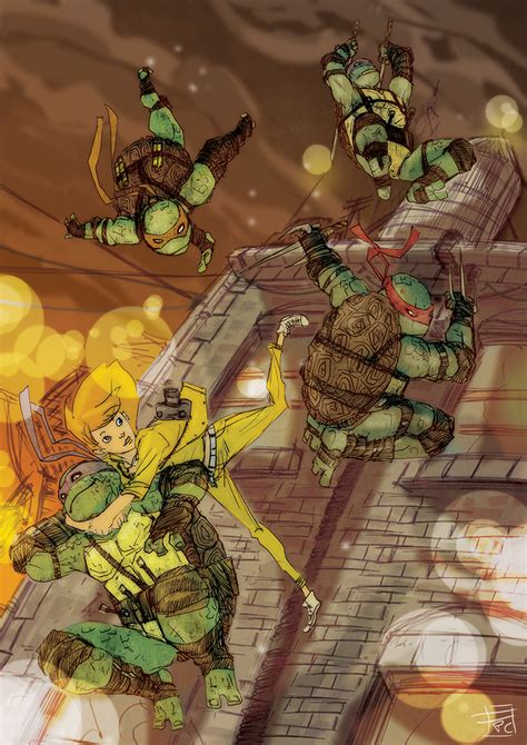 TMNT April Meets Splinter 的图像结果