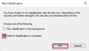 File Server Resource Manager Classification 的图像结果