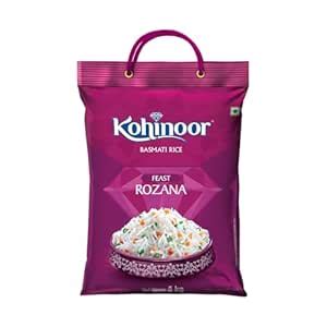 Kohinoor Feast Rozana Basmati Rice, Premium Long-Grain, 5kg : Amazon.in ...
