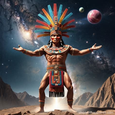 Inca God Wiracocha Creating the Universe | Stable Diffusion Online