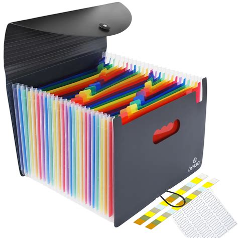Buy DYNUIQ File Organiser 24 Pocket, Document Organiser, Folders for ...