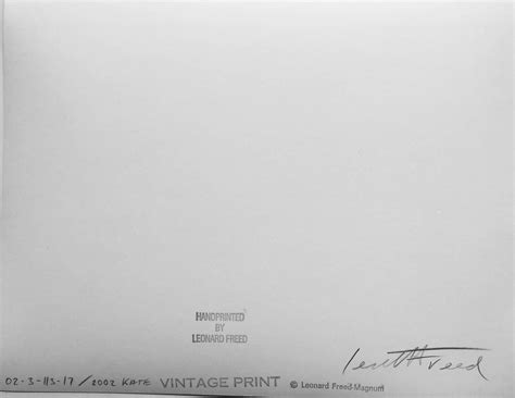 Leonard Freed - Kate #11, Vintage Gelatin Silver Photograph of Nude in ...