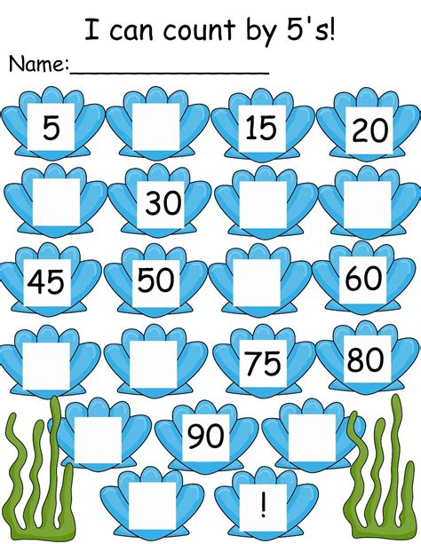 Count by 5s Worksheets Printable | Activity Shelter