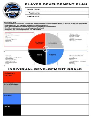 Player Development Plan Template - Fill Online, Printable, Fillable ...
