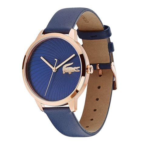 Lacoste Leather Lexi Analog Blue Dial Women's Watch-2001058 : Amazon.in ...