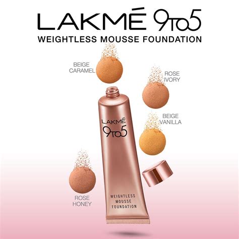 Lakmē 9 to 5 Weightless Mousse Foundation, 6gm
