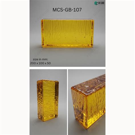 MCS-GB-107 Decorative Glass Brick for Light Diffusing Walls and Partit ...