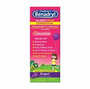 Image result for Does Benadryl help with Congestion