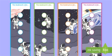 Space Small Sticker Reward Bookmarks (teacher made) - Twinkl