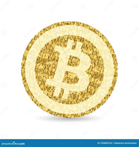 Bitcoin Blockchain Golden Symbol Stock Vector - Illustration of global, bitcion: 105800744