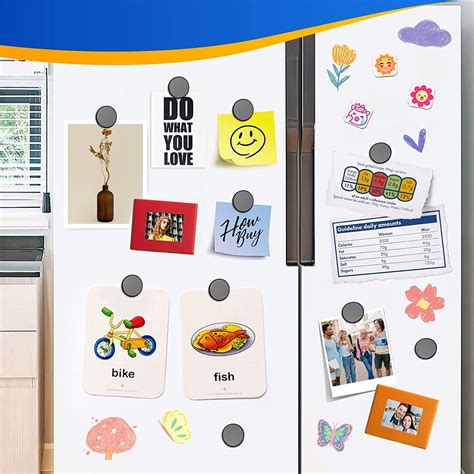 Buy 50 Pack Magnets Strong, Fridge Magnets for Crafts, Ceramic Magnets ...