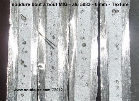 Essais mécaniques : L'essai de texture d'une soudure