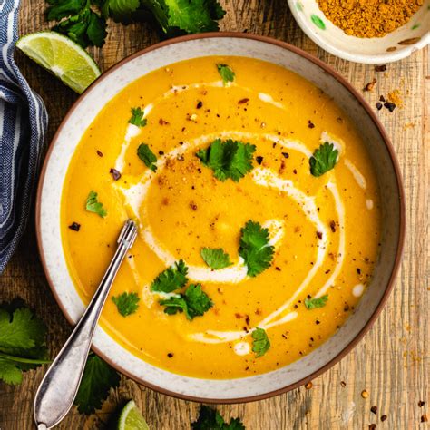 Spiced carrot and lentil soup - The Delicious plate
