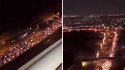 Viral videos show Tehran's highways jammed as Iranians flee after Trump ...