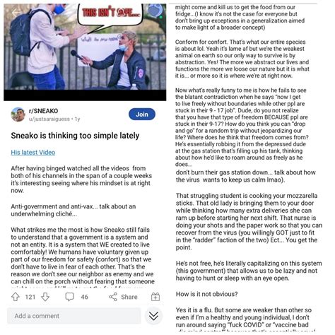 forst signs of radicalization 1.5 years ago : r/Sneako_