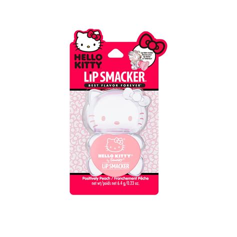 Amazon.com : Lip Smacker Hello Kitty Lip Balm, Peach Gummy Flavored ...