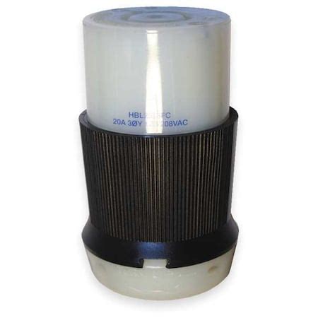 Hubbell Wiring Device-Kellems Locking Connector, L21-20R, 20 A, 120 ...