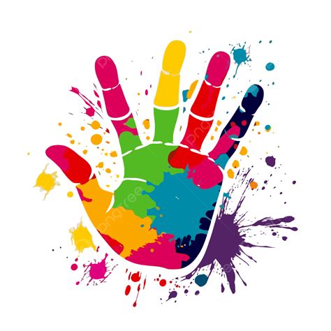 Free Handprint Clipart For Christmas Tree