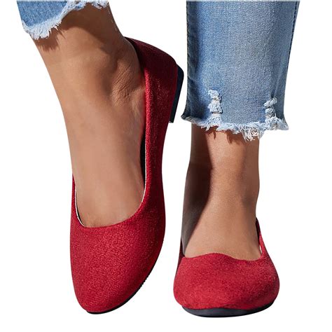 Women's Flats Shoes Pointed Toe Ballet Flats Dress Shoes Comfortable ...