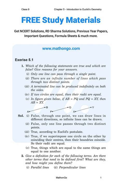 Class 9 Maths Chapter 5 3 Questions 的图像结果