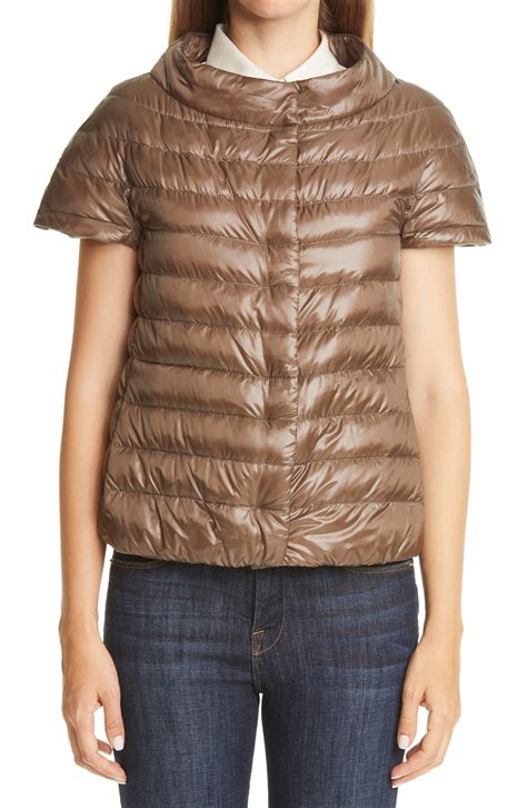Herno Short Sleeve Down Puffer Jacket | Nordstrom | Cap sleeves ...