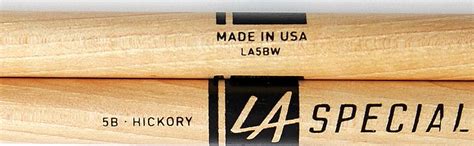 ProMark LA5BW 5B Drum Sticks American Hickory Wood : Amazon.in: Musical ...