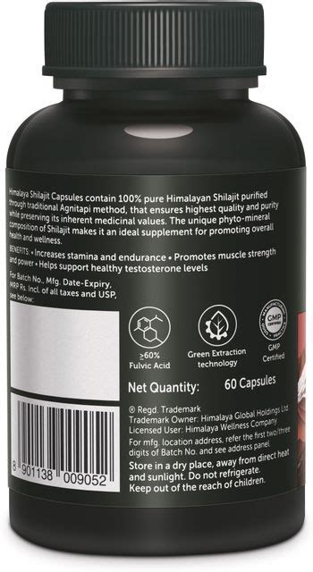 HIMALAYA Shilajit Capsule|For Stamina, Energy & Power|Supports Healthy ...