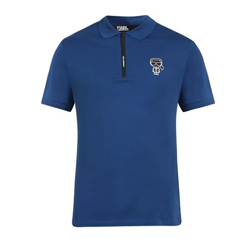 Buy Karl Lagerfeld Men Navy Logo Polo Online - 698461 | The Collective