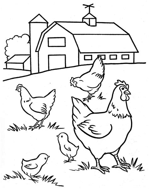 Farm Animals Coloring Pages - 100 Free Coloring Pages for Kids