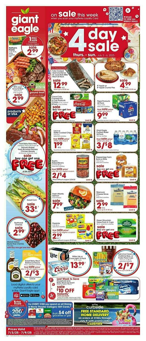 Giant Eagle Weekly Ads & Specials from July 3
