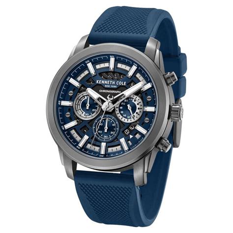 Buy Online Kenneth Cole Quartz Multifunction Blue Dial Blue Colour ...