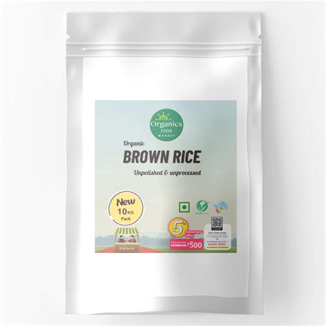 Unpolished Brown Rice (10kg Pack) – Brightcrop Agro