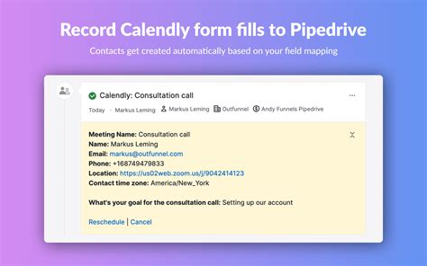 Calendly Sync App Integration - Pipedrive Marketplace