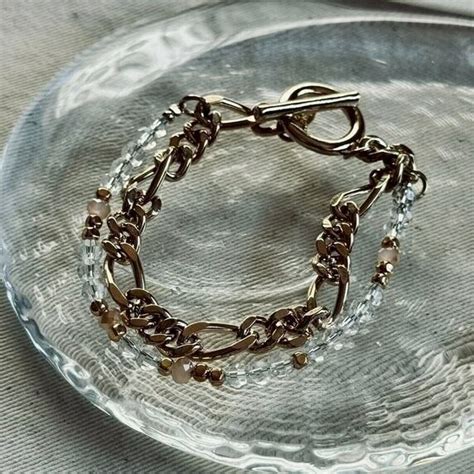 ☆layeredmultibeadschainbracelet☆ | chabiJewelry