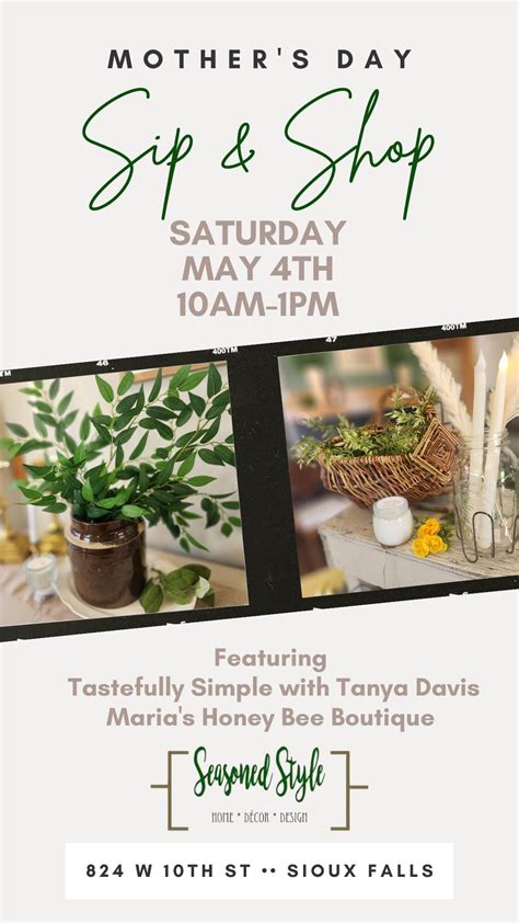Mothers Day Sip & Shop , 824 W 10th St, Sioux Falls, SD, 4 May 2024 ...