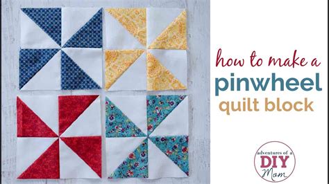 Image result for How to Make a Pinwheel Quilt Block Tutorial
