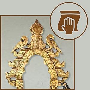 Two Moustaches Vintage Twin Peacock Temple Brass Prabhavali Wall ...