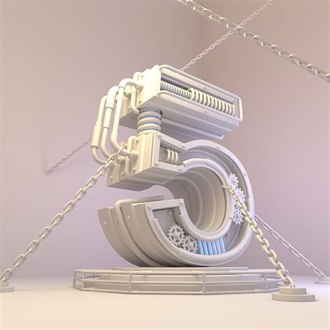 C4D 机械字《TIME》-建模&渲染练习|三维|机械/交通|王跃跃 - 原创作品 - 站酷 (ZCOOL)